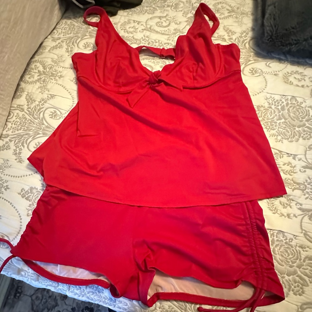 2 piece bathing suit.